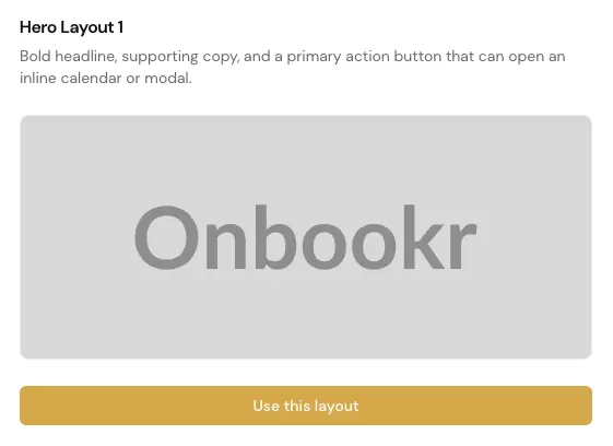 Launch your booking hub fast interface