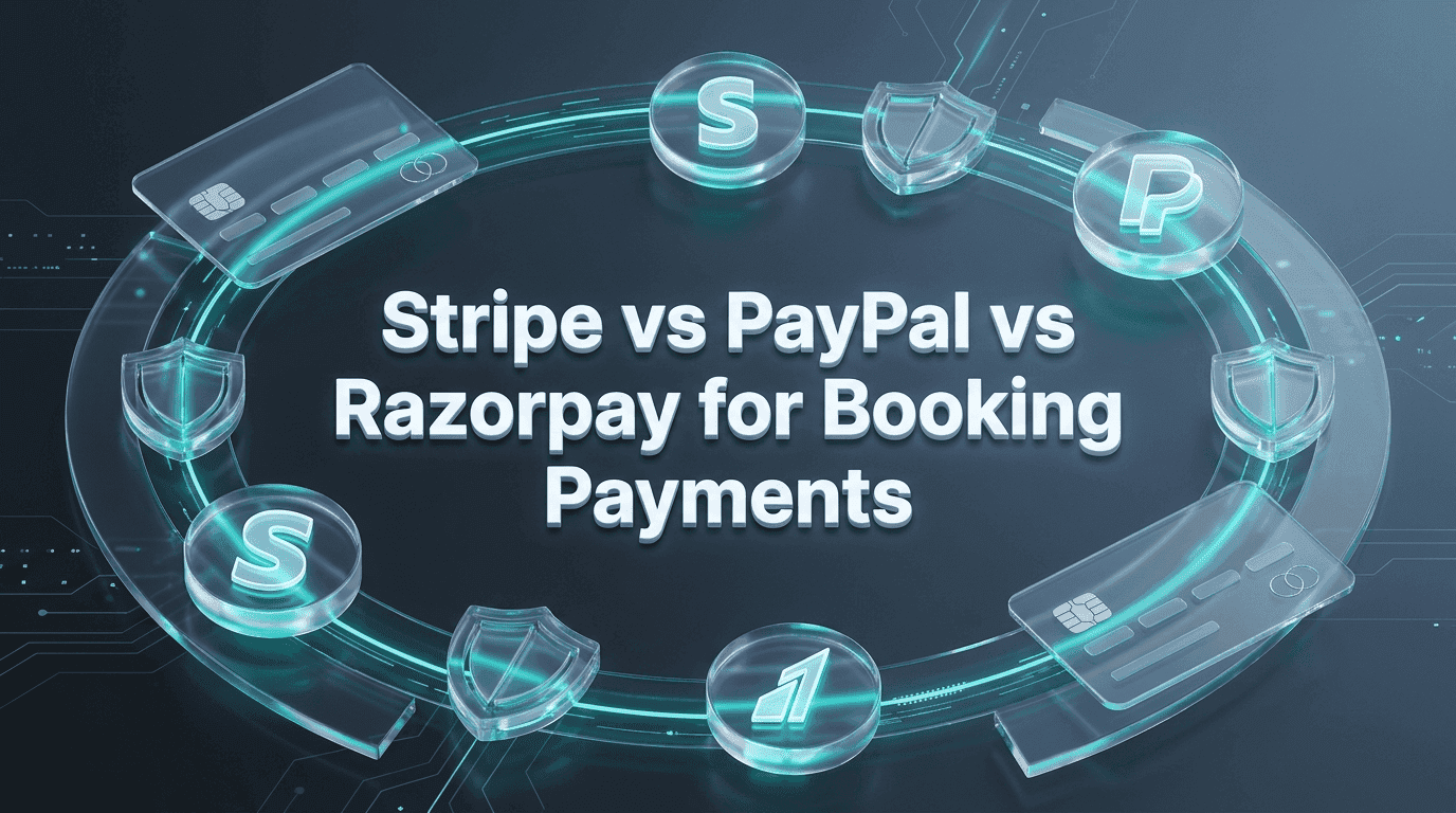 Stripe vs PayPal vs Razorpay for Booking System